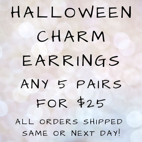 Ghost Halloween Charm Earrings - Picture 6 of 7